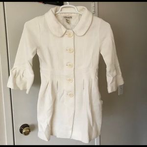 EUC Forever Cream Coat Bell Sleeves Size Small